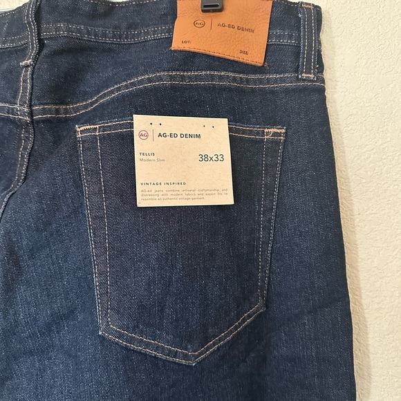 AG Adriano Goldschmied Men's Tellis Modern Slim Jeans 38X33 NWT - Picture 8 of 8